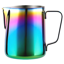 Colorful Stainless Steel Coffee Milk Frother Jug